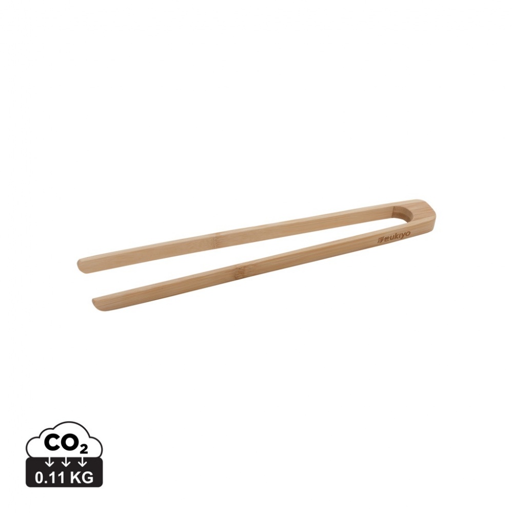Logotrade promotional product picture of: Ukiyo bamboo serving tongs