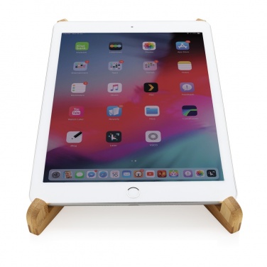 Logotrade promotional merchandise picture of: Bamboo portable laptop stand
