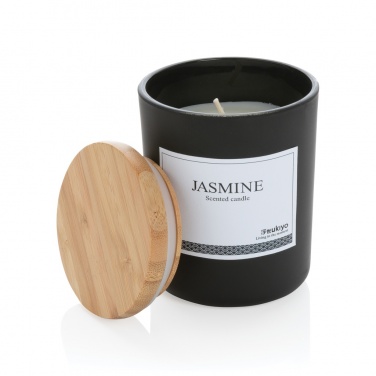 Logo trade promotional items picture of: Ukiyo deluxe scented candle with bamboo lid