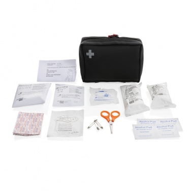 Logotrade promotional merchandise picture of: RCS recycled nubuck PU pouch  first aid set
