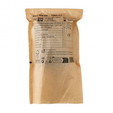Logotrade advertising product image of: RCS recycled nubuck PU pouch  first aid set