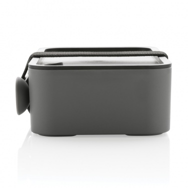 Logo trade promotional merchandise photo of: GRS recycled PP lunch box with spork