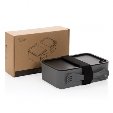 Logotrade promotional giveaways photo of: GRS recycled PP lunch box with spork