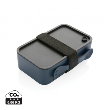 Logotrade promotional merchandise picture of: GRS recycled PP lunch box with spork