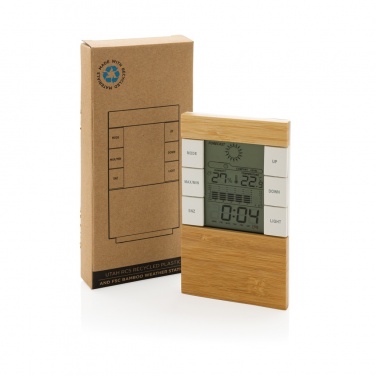 Logotrade business gift image of: Utah RCS rplastic and bamboo weather station