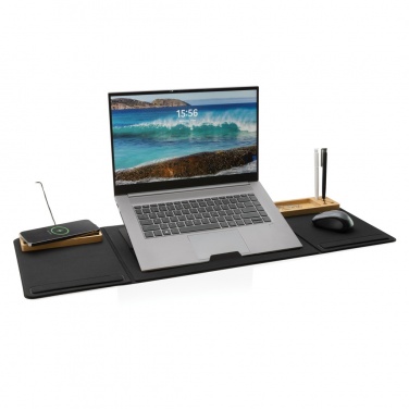 Logo trade promotional gifts picture of: Impact AWARE RPET Foldable desk organizer with laptop stand