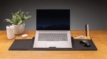 Logotrade promotional gift picture of: Impact AWARE RPET Foldable desk organizer with laptop stand