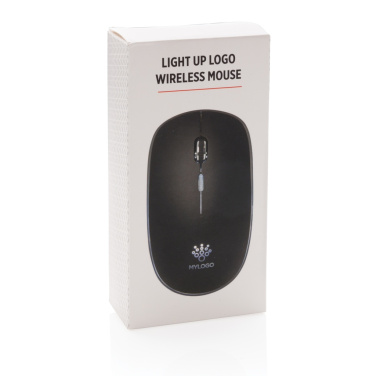 Logo trade corporate gifts image of: Light up logo wireless mouse