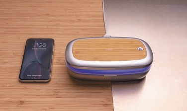 Logotrade promotional giveaway picture of: Rena UV-C steriliser box with 5W wireless charger