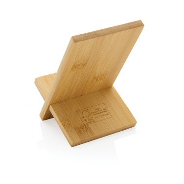 Logotrade advertising product image of: Bamboo phone stand in kraft box