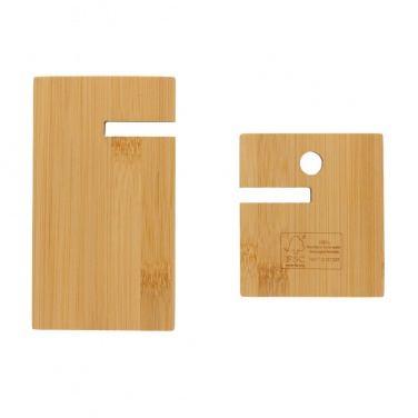 Logotrade promotional product picture of: Bamboo phone stand in kraft box