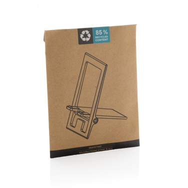 Logo trade promotional merchandise photo of: SnapStand RCS recycled plastic foldable phone stand