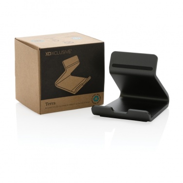 Logo trade promotional products picture of: Terra RCS recycled aluminium tablet & phone stand