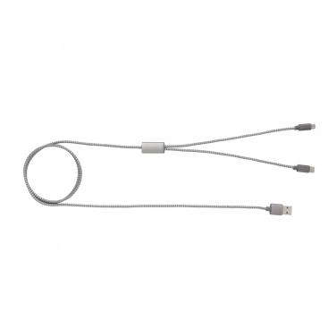 Logo trade promotional product photo of: 3-in-1 braided cable