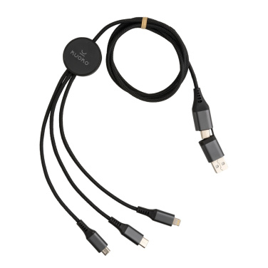 Logotrade corporate gift image of: Terra RCS recycled aluminium 120cm 6-in-1 cable