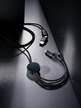 Logotrade promotional merchandise photo of: Terra RCS recycled aluminium 120cm 6-in-1 cable