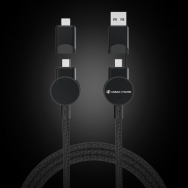 Logotrade corporate gift image of: Oakland RCS recycled plastic 6-in-1 fast charging 45W cable
