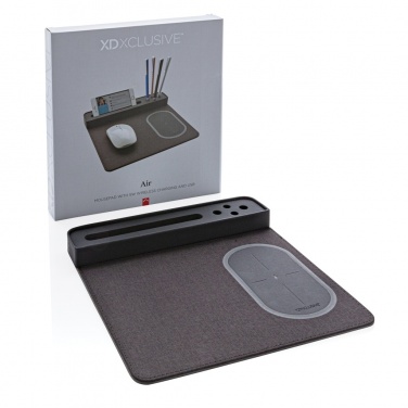 Logotrade promotional gift image of: Air mousepad with 5W wireless charging and USB
