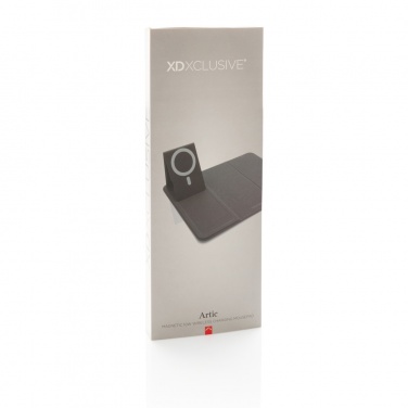 Logotrade promotional product image of: Artic Magnetic 10W wireless charging phonestand