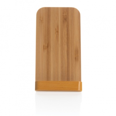 Logotrade promotional gifts photo of: Bamboo 5W wireless charging stand