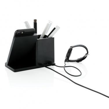 Logo trade business gift photo of: Ontario RCS recycled plastic 10W wireless charger