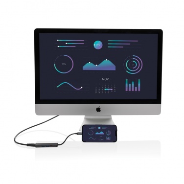 Logo trade promotional item photo of: Terra RCS recycled aluminum hub with HDMI input