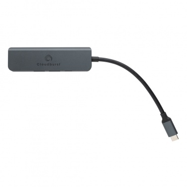 Logotrade advertising products photo of: Terra RCS recycled aluminum hub with HDMI input