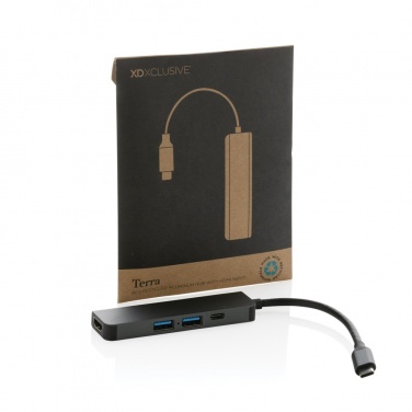 Logotrade corporate gifts photo of: Terra RCS recycled aluminum hub with HDMI input