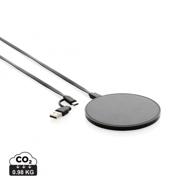 Logotrade promotional gift image of: RCS standard recycled plastic 10W wireless charger