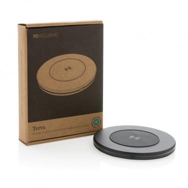 Logotrade promotional merchandise image of: Terra RCS recycled aluminium 10W wireless charger