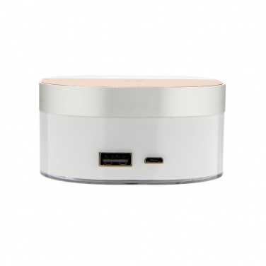 Logotrade promotional merchandise photo of: Aria 5W Wireless Charging Digital Clock