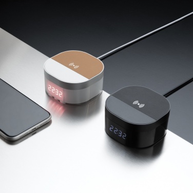 Logo trade promotional items picture of: Aria 5W Wireless Charging Digital Clock