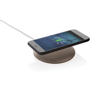 Logo trade promotional items picture of: 5W Wheat straw wireless charger