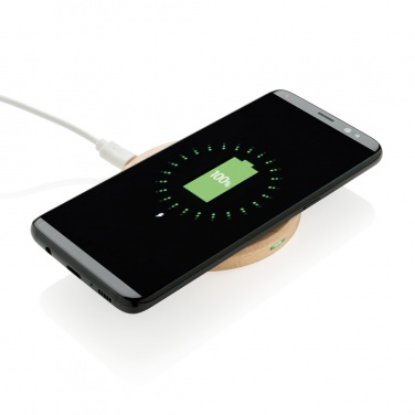 Logo trade promotional gifts picture of: 5W wood wireless charger