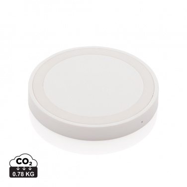 Logo trade promotional merchandise picture of: 5W wireless charging pad round