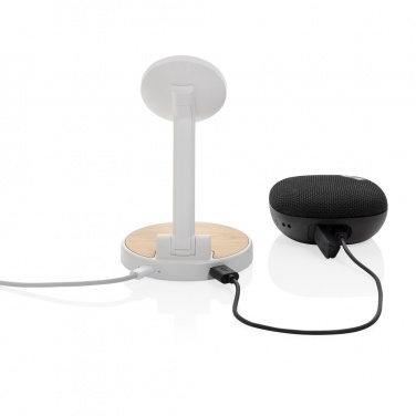Logo trade promotional giveaway photo of: Ontario RCS rplastic 15W magnetic charging 2 in 1 stand