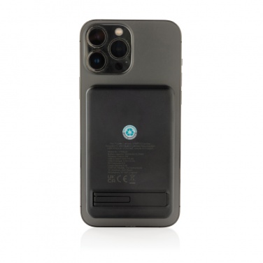 Logo trade promotional items image of: Powerbase RCS recycled plastic 3 in 1 charger with powerbank