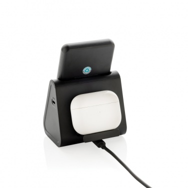 Logotrade promotional product image of: Powerbase RCS recycled plastic 3 in 1 charger with powerbank