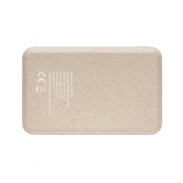 Logotrade advertising products photo of: Cork and Wheat 5.000 mAh pocket powerbank