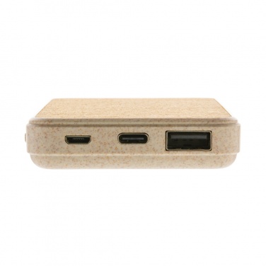 Logo trade promotional product photo of: Cork and Wheat 5.000 mAh pocket powerbank