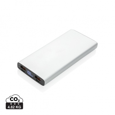 Logo trade promotional giveaways picture of: Aluminium 18W 10.000 mAh PD Powerbank