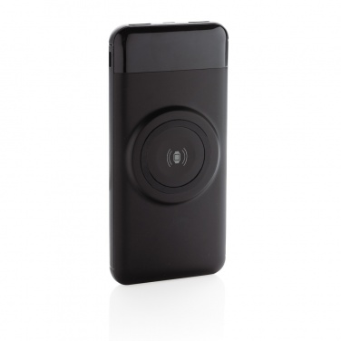 Logo trade promotional gifts picture of: 10.000 mah wireless powerbank with watch charger