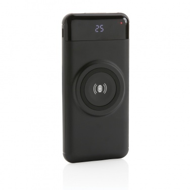 Logo trade promotional gifts image of: 10.000 mah wireless powerbank with watch charger