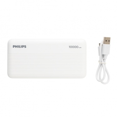 Logo trade promotional gift photo of: Philips 10.000 mAh slim powerbank