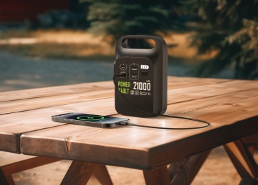 Logotrade advertising product picture of: Power Vault RCS rplastic 21000 mAh portable power station