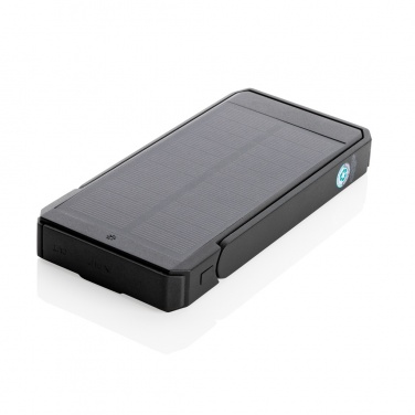 Logo trade corporate gift photo of: Skywave RCS recycled plastic solar powerbank 10000 mAh