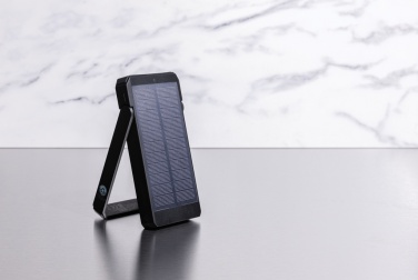 Logo trade business gift photo of: Skywave RCS recycled plastic solar powerbank 10000 mAh