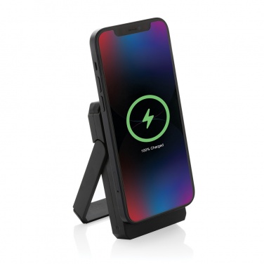 Logo trade promotional products image of: Skywave RCS rplastic solar powerbank 5000 mAh 10W wireless