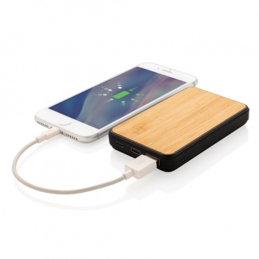 Logo trade promotional giveaways image of: RCS recycled plastic 5.000 mAh Powerbank