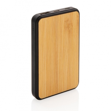 Logo trade promotional giveaway photo of: RCS recycled plastic 5.000 mAh Powerbank